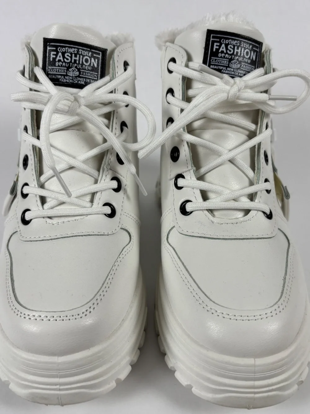 Evolutions, White Ankle Sneaker/Boot, Fashion Evolutions Best Classic, 8.5-EU39